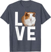Guinea Pig Gift Guinea Pig Accessories & Stuff Cool Guinea Pig Art for Men Women Cavy Pet Guinea Pig Lover T-Shirt - Heather Blue