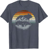 Bear Community Bear Brotherhood Gay Men Gifts Bear Pride Retro Mountain Nature Gay Bear Flag T-Shirt - Heather Blue