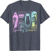 Retro Halloween Spooky Season Tee Vintage Halloween Horror Spooky Season T-Shirt - Heather Blue