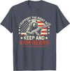 Right to Arm Bears Meme Funny Design Tees I Support the Right to Keep and Arm Bears Funny Meme Design T-Shirt - Heather Blue