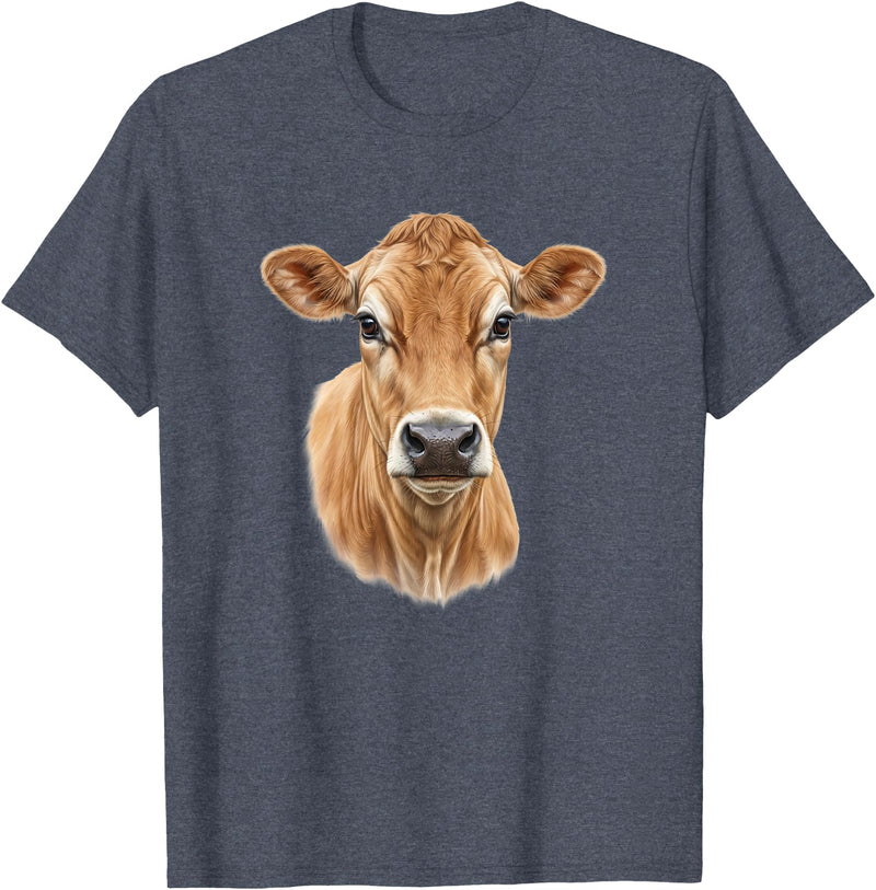 Dairy Jersey Cow Jersey Cow T-Shirt - Heather Blue
