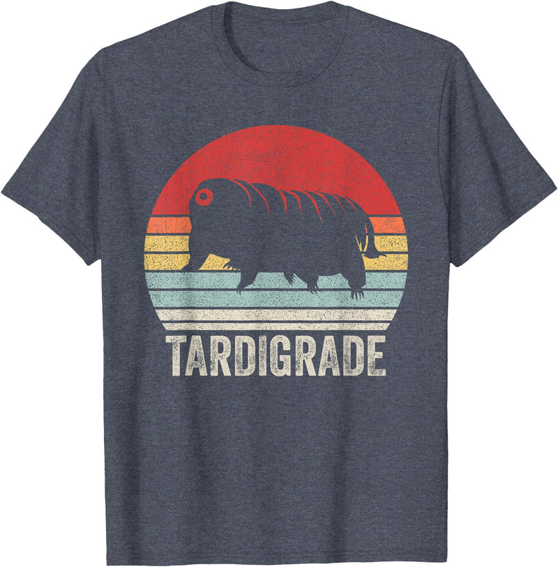Catch Some Rays Vintage Retro Tardigrade Microbiology Water Bear T-Shirt - Heather Blue