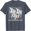 Pinoy Angelfish, Fish Keeping Hobby Aquarist Gifts Water Change Repeat Fish Keeper Life, Tropical Angelfish T-Shirt - Heather Blue