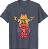BoredKoalas Giraffe Giraffe Glases Bubblegum Funny Animal Chewing Gum Girls T-Shirt - Heather Blue
