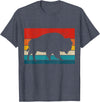 We Love Bison Bison Retro American Buffalo National Park Vintage T-Shirt - Heather Blue