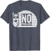 Teetro No Probllama Cool Llama Sunglasses Humor Animal T-Shirt - Heather Blue