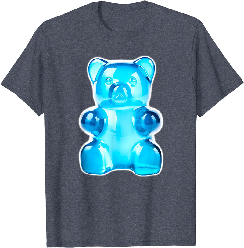 Urban Empyre Blue Gummy Bear Candy T-Shirt - Heather Blue