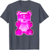 Urban Empyre Pink Gummy Bear Candy T-Shirt - Heather Blue