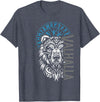 Nordic Valor, Viking Visions, Berserk til Valhalla Valhalla & Viking Compass - Nordic Bear Design T-Shirt - Heather Blue