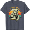 Poppa Bear Funny Father's Day shirt Mens Vintage Poppa Bear Shirt Funny Fathers Day T-Shirt - Heather Blue