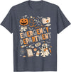 Funny Halloween gifts for ER nurses ER Nurse Shirt Halloween ER Boo Crew Emergency Department T-Shirt - Heather Blue