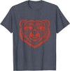 Bear Lover Merch Bear Sunglasses - Bear Lover T-Shirt - Heather Blue