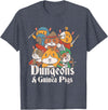 Not Your Everyday Merch Dungeons and Guinea Pigs Parody T-Shirt - Heather Blue
