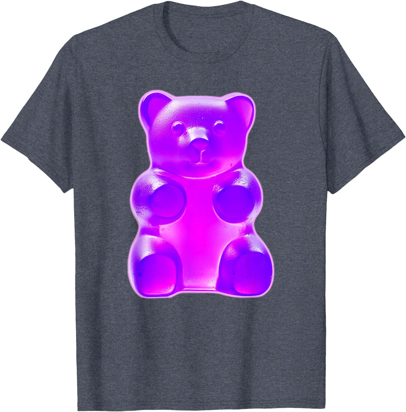 Urban Empyre Purple Gummy Bear T-Shirt - Heather Blue