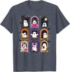 Cozy Spooky Aesthetic And Halloween Vibes Cute Halloween Kawaii Ghosts Spooky Season Costumes Fall T-Shirt - Heather Blue