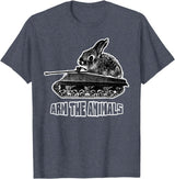 Cute Rabbit Lover Bunny Graphic Tank Top in Heather Blue
