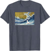 Llama Girls Alpaca Mom Gifts T Shirts & Hoodies Funny Kids Womens Retro Vintage Surfing a Wave Llama Lover T-Shirt - Heather Blue