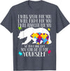 Mama Papa Bear Shirt Autism Awareness Shirt For Women Men T-Shirt - Heather Blue