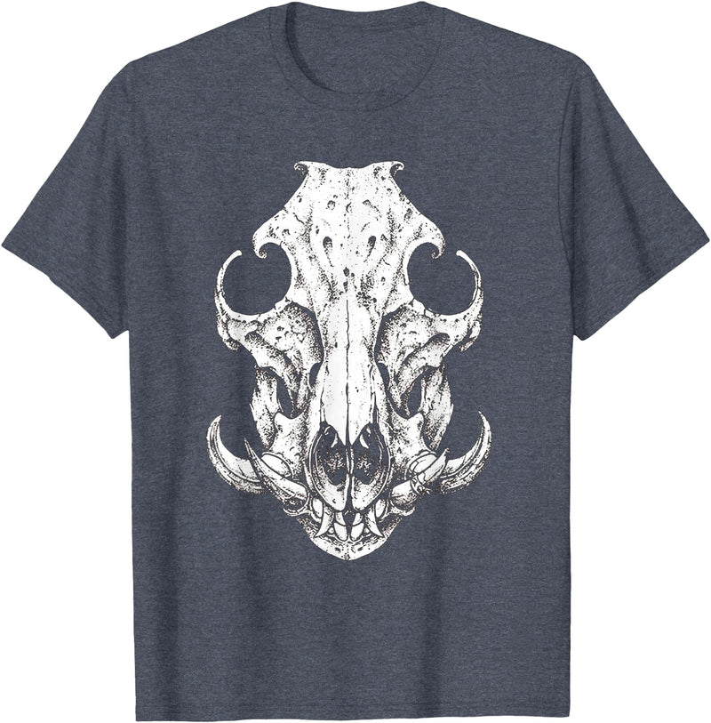Hog Hunter Skull Co. Hog Hunter Skull Hunting Wild Hog Pigs T-Shirt - Heather Blue