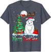 Polar Bear Lover Christmas Gifts T Shirts Polar Bear Wearing Santa Hat Xmas Merry Christmas Polar Bear T-Shirt - Heather Blue
