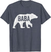 Matching Family Bear by Foxio Baba Bear Matching Family Camping Vintage Bear Funny Baba T-Shirt - Heather Blue
