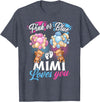 Bear Balloons Boy Or Girl Baby Gender Reveal Tee Bears Pink Or Blue Mimi Loves You Gender Reveal T-Shirt - Heather Blue