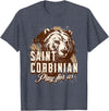 Happy Catholics St Corbinian German Saints German Catholic Bear T-Shirt - Heather Blue