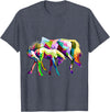 Clothing25 Horses! T-Shirt - Heather Blue