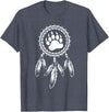 Indigenous Native American For Men Traditional Dreamcatcher Women Bear Native American T-Shirt - Heather Blue