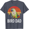 Green Cheek Conure Shirt & Green Cheek Conure Gift Green Cheek Conure Parrot Bird Dad T-Shirt - Heather Blue