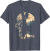Rabbit Mountain Landscape Nature Wildlife T-Shirt in Heather Blue