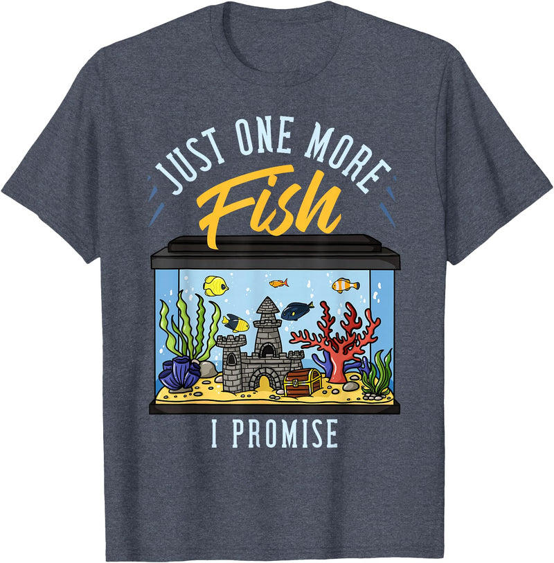 Fish Tank Aquarium Keeper Gifts Fish Tank Aquarium Gift Saltwater Aquascaping T-Shirt - Heather Blue