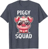 Pig Lovers Apparel and Home Decor Shop Funny Pig Wearing Sunglasses Piggy Squad Farm Farmer T-Shirt - Heather Blue