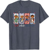 Red White Moo Patriotic Highland Cow Red White and Moo Highland Cow USA 4th of July 250th Years T-Shirt - Heather Blue
