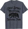 Great Smoky Mountains National Park Tennessee USA Great Smoky Mountains National Park Tennessee Hike Bear T-Shirt - Heather Blue