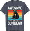 Sun Bears Sun Bear Lovers Shop Awesome like a Sun Bear. Sun Bears Sun Bear T-Shirt - Heather Blue