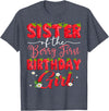 Sweet Strawberry First Birthday Girl Matching Sister Of The Berry First Birthday Girl Strawberry Lover T-Shirt - Heather Blue