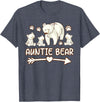 Aunt bear tee shirts, Auntie bear tshirt Auntie bear shirt for womens, Aunt bear 3 cubs t shirts T-Shirt - Heather Blue
