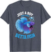 Betta Fish Shirts & Gifts for Boys Boys Betta Fish T-Shirt - Heather Blue