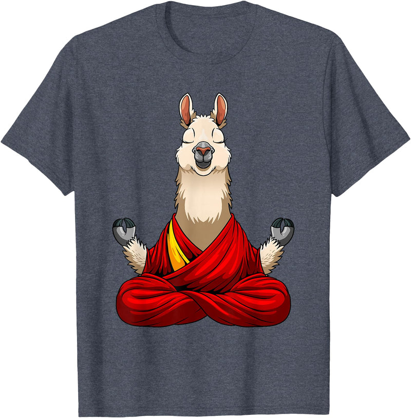 Funny Llama Gift Llama Lover Accessories & Stuff Cute Llama Design For Men Women Alpaca Animal Llama Lovers T-Shirt - Heather Blue