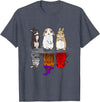 Rabbit Halloween Reflect Mirror Bunnies T-Shirt in Heather Blue