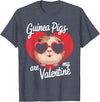 Funny Guinea Pig Lover Apparel for Kids Women Guinea Pigs Are My Valentine Cute Rodent Valentines Day T-Shirt - Heather Blue