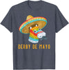 Cinco de Mayo Apparel for Mexican Sombrero Clothes Derby de Mayo Outfit for Equestrian Horse Rider Mexico T-Shirt - Heather Blue