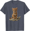 Cute Cougar & Mountain Lion Apparel Cute Mountain Lion Cub Cougar T-Shirt - Heather Blue