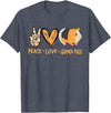 Funny Guinea Pig Lover Peace Love Guinea Pigs Cute Guinea Pig Lover T-Shirt - Heather Blue