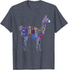 We Love Llamas & Alpacas - Peru Souvenirs Co. Peru Souvenir Llama Alpaca Flowers Peruvian Souvenir T-Shirt - Heather Blue