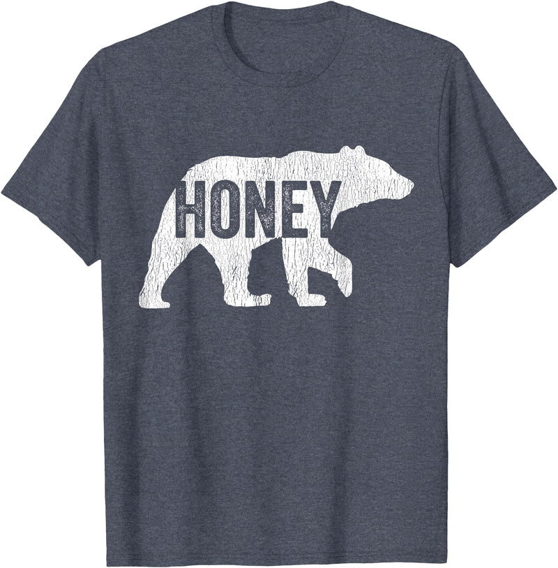 Matching Family Bear by Foxio Honey Bear Matching Family Camping Bear Funny Honey T-Shirt - Heather Blue