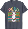 Peru Flag Peruvian Roots Peru Llama Peruvian Roots Peru Heritage T-Shirt - Heather Blue