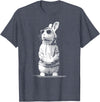 Cool Easter Bunny Sunglasses Funny Easter Outfit for Boy Men T-Shirt in Heather Blue