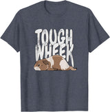 Picadilly Printables Guinea Pigs Guinea Pig Tough Wheek Brown & Cream Guinea Pig Pet T-Shirt - Heather Blue